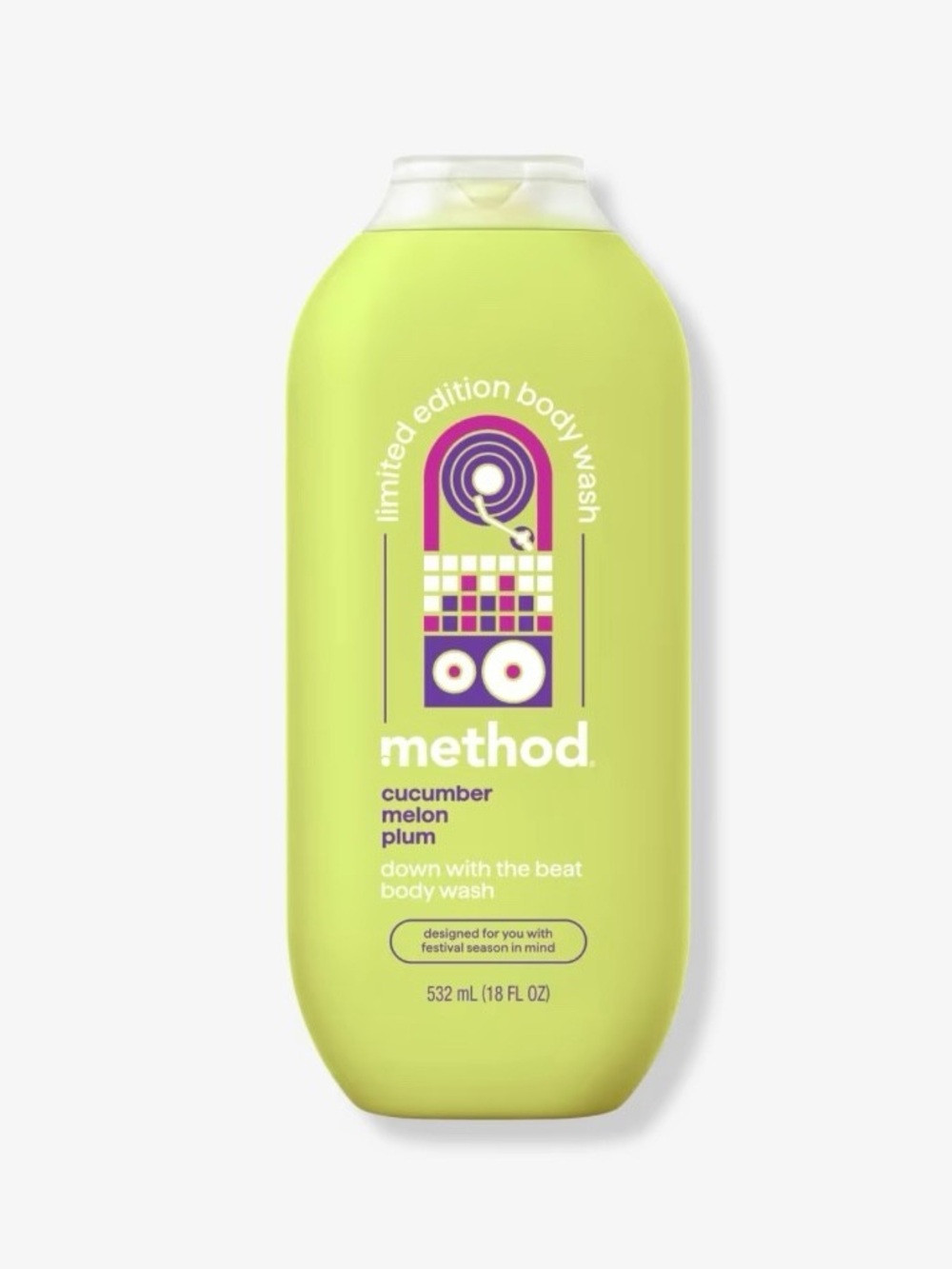 🆕 Method "Down With The Beat" Cucumber Melon Plum Body Wash